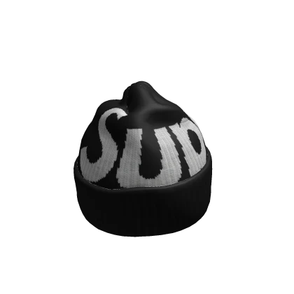 Black Supreme Big Logo Beanie | Roblox Item - Rolimon's