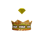 Taz Tix Gold Diamond Crown