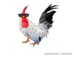 Chicken with sunglasses studios