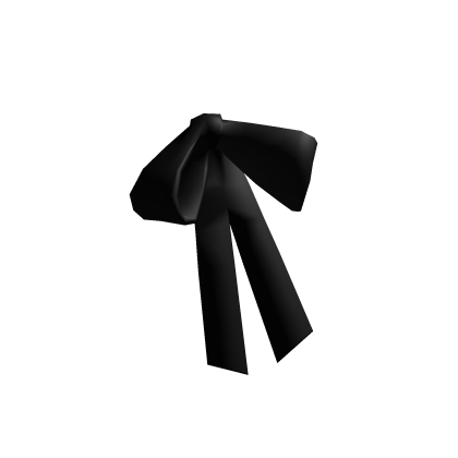 Cute Coquette Small Ribbon Bow Hair Clip (Black) Roblox item