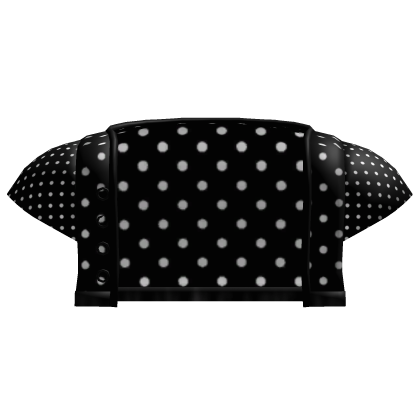 cutesy cropped mini hoodie in polkadot black Roblox item