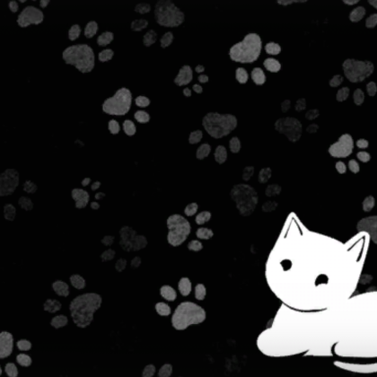 Black Cat Emo Background