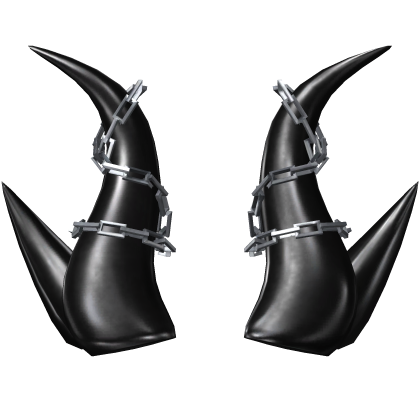 [PBR] Black Iron Horns Roblox item