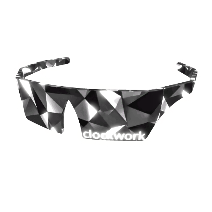 Emissive Black Sparkle Time Clockwork Shades