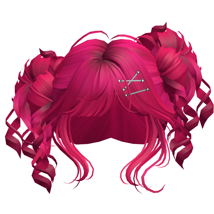 Tilted Elegant Princess Buns (Hot Pink)