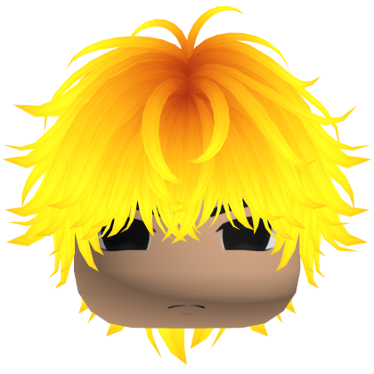 [✨GLOWS] Messy Cute Emo Hair Y2K w Face (Lava)