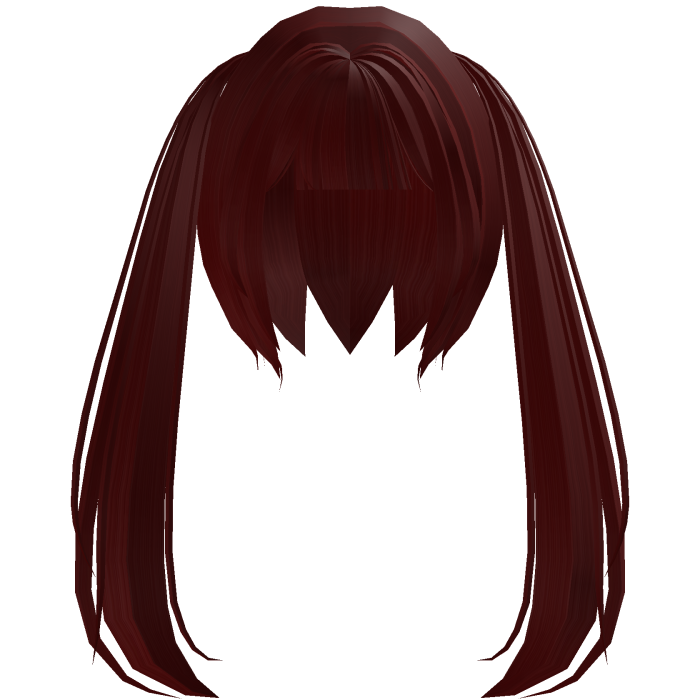 O_o cute moe long pigtails in red
