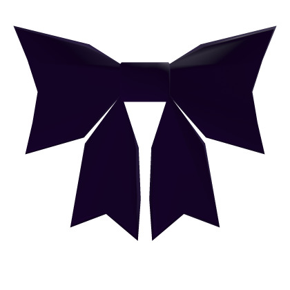 low poly purple bow
