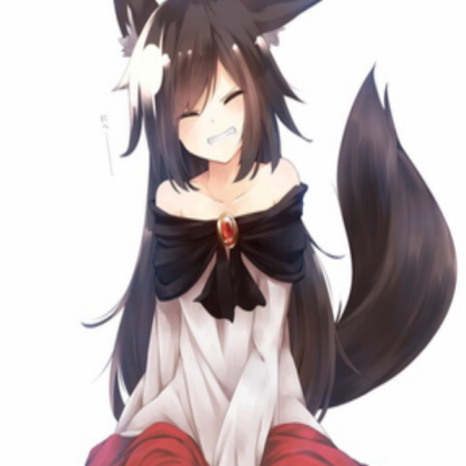 Very cute wolf girl Roblox decal