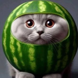 cat in a watermelon obby for my friend birthday