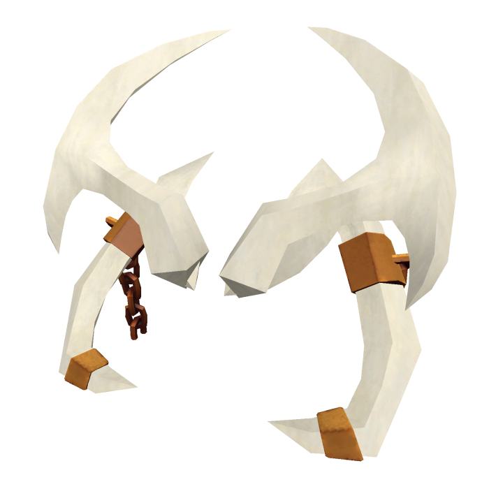 Pale Gold Chained Horns