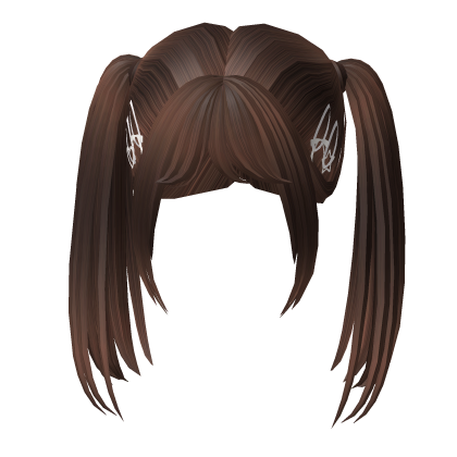 Brown Cyberpunk Y2K Grunge Ponytail Hair Roblox item