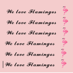 We love Flamingos!!