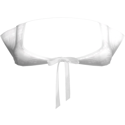 Cute Gothic Doll Top w Ribbon In White