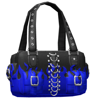 Blue Fire Gothic Buckle Shoulder Bag 3.0