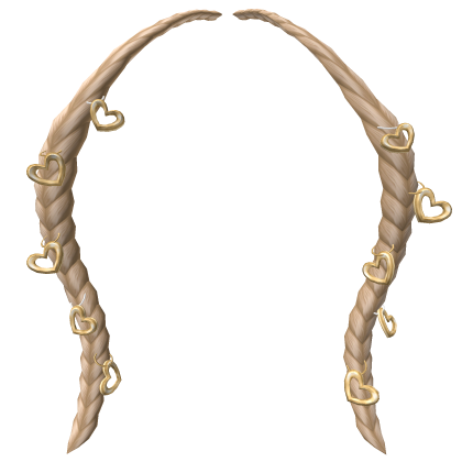 Blonde Heart Braid Roblox item