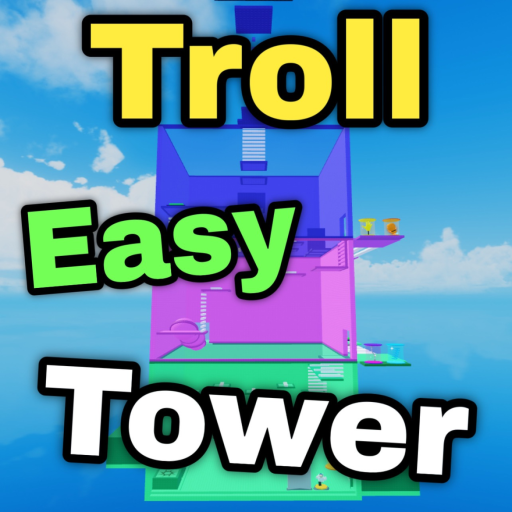 Troll Easy Tower official Roblox game thumbnail