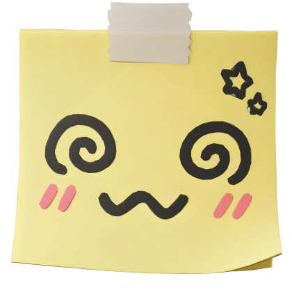 Kawaii Taped Sticky Note