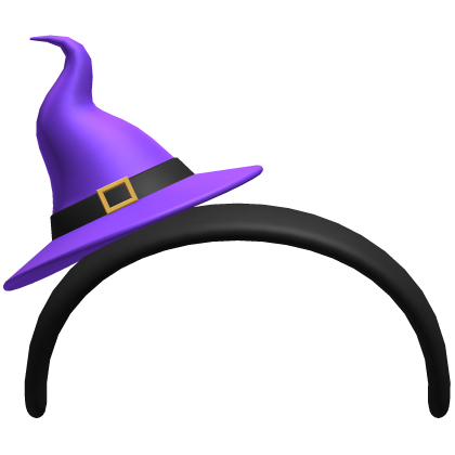 Halloween Purple Witch Hat Headband