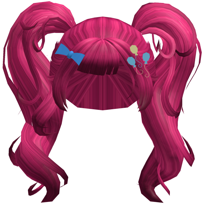 🎈 Pinkie Pie Pink Curly Pigtails Pony Mlp Hair