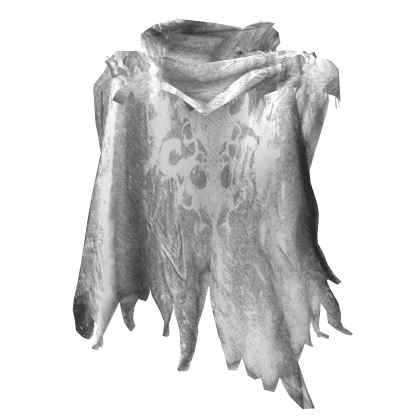 White Ripped Cape