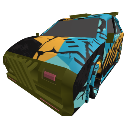 Low Poly Blue Car thumbnail