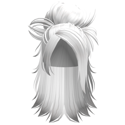 Y2K Half Up Metal Lover Hair (White) Roblox item