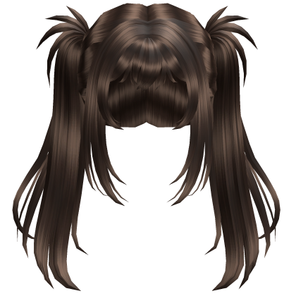 Anime Punk Style Emo Y2K Pigtails Brown Roblox item