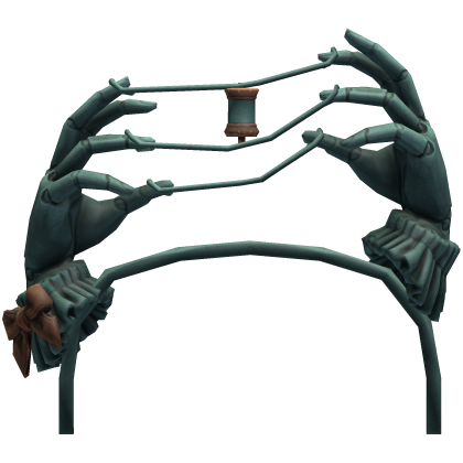 Sage Green Puppet Hand Headband Roblox item