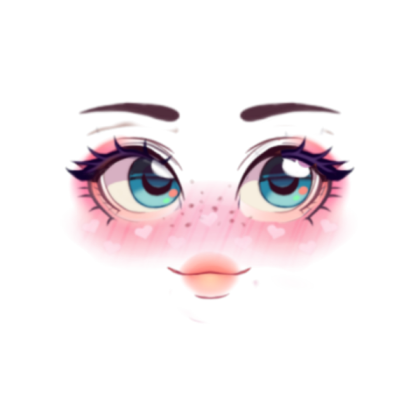Cute face heart Roblox decal