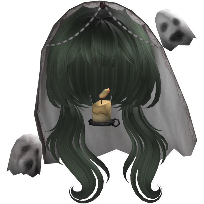 Halloween Dark Green Windy Ghost Hair