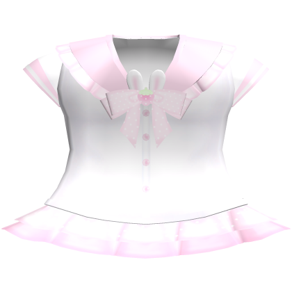 Cute School Strawberry Miffy Bunny Uniform