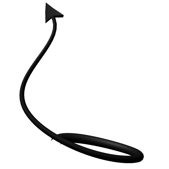 ,, 🖤. mouth held devil tail