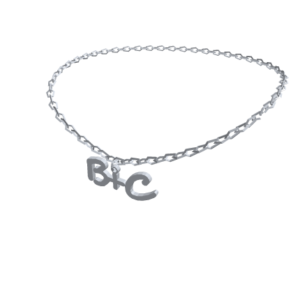 Silver Initials Necklace