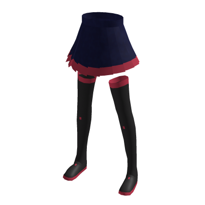 pop star skirt dark blue/red