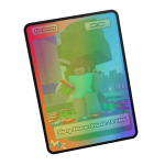 Shiny Blue Dummy Trading Card 
