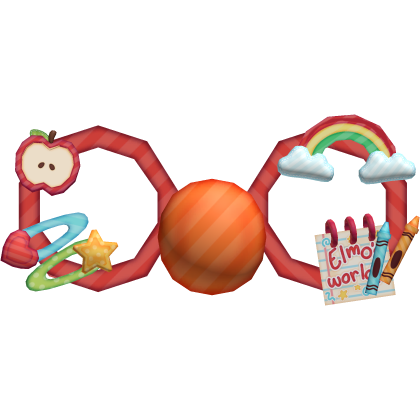 cute kidcore elmo's world rainbow glasses 🌈 Roblox item