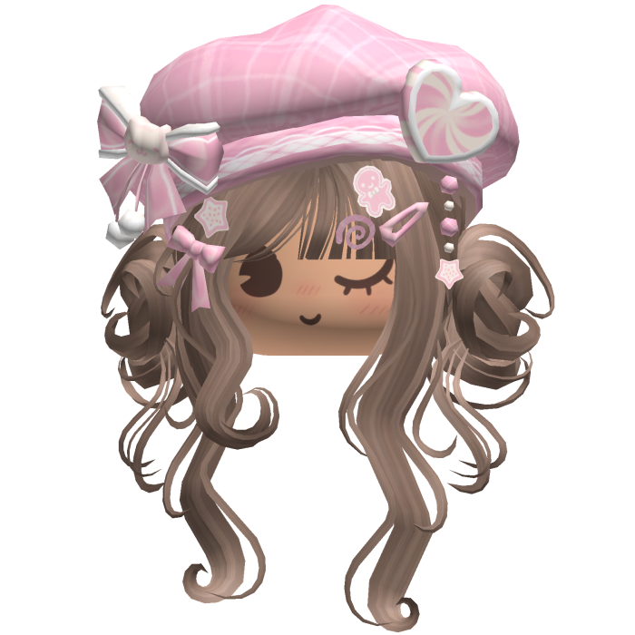 ♡ Christmas Swirly Wispy Buns (Brown)