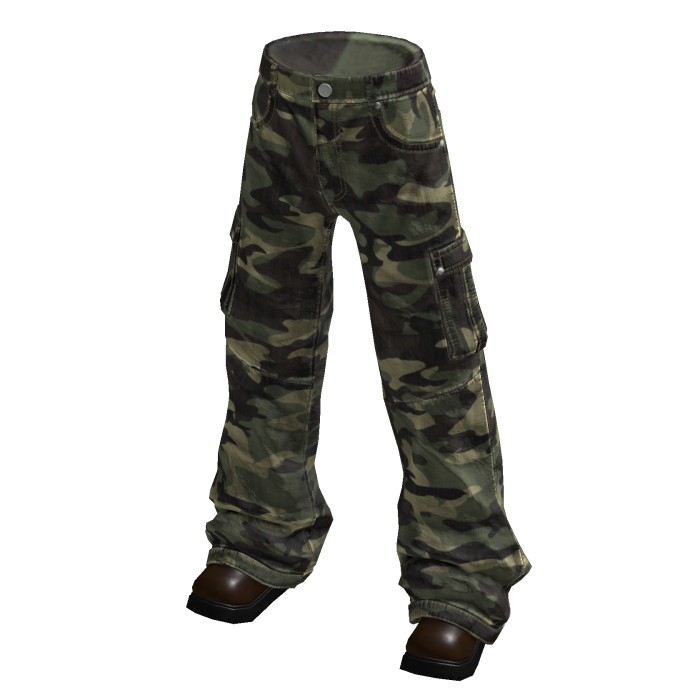 Camo Cargo Pants (Green)
