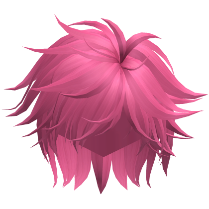 Anime Video Game Spikey Emo Boy Hair (Hot Pink)