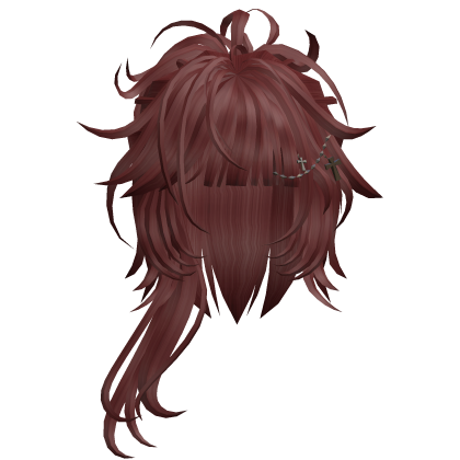 Asymmetric Shag Hair - Red