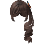 ୨୧Kawaii doll side curly hair