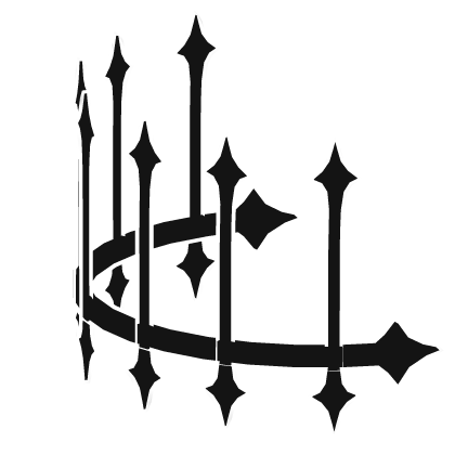 Yuno Half Crown Black and White 