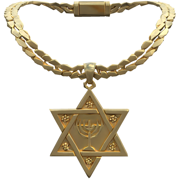 Gold Iced Out Israel Trendy Necklace 3.0