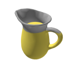 Yellow Stuff Transparent Jug