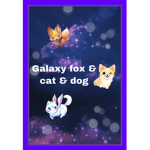 Galaxy fox & cat & dog