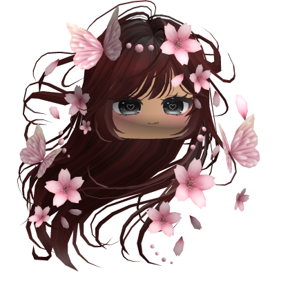 Mystical Sakura Windy Hair (Dark Red)