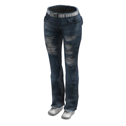 y2k ripped bootcut denims | Roblox Item - Rolimon's