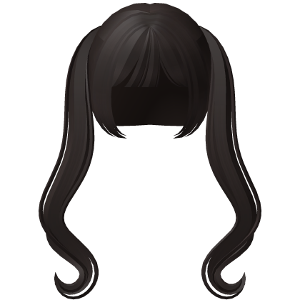 sweetest princess pigtails in dark brown Roblox item