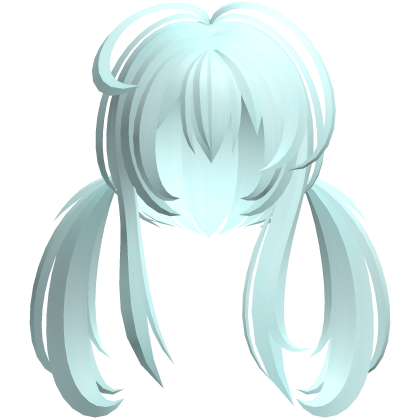 emo vampy moe messy ponytails teal